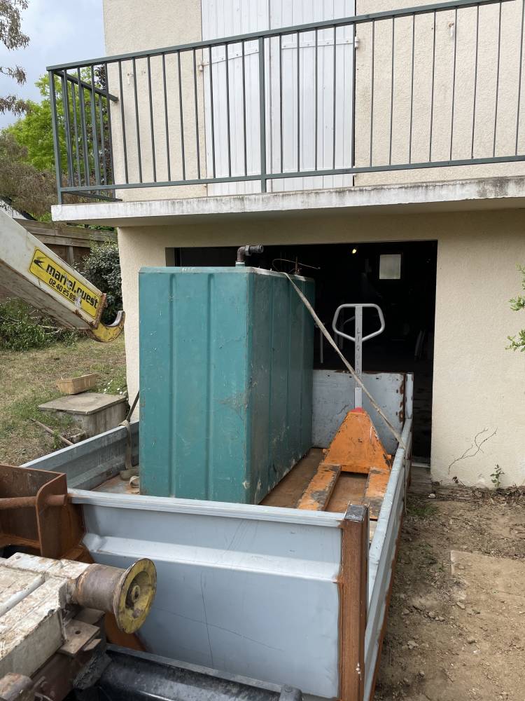 Démontage et enlèvement chauffage à fioul